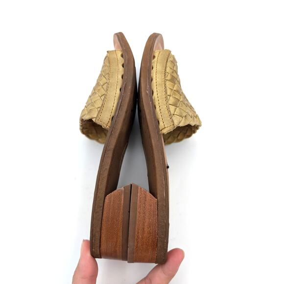 Sofft Ardee Woven Slide Sandals Mojito Green Leather Open Toe Size US6.5 EU37 - Picture 11 of 11